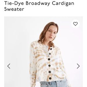 NWT madewell tie dye sweater size XS
